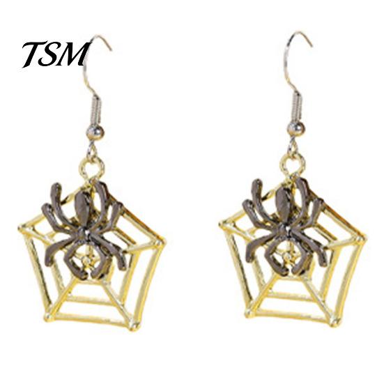 Costume Party Ear Embellishments 1 Pair Halloween Earrings for Women, Skeleton Spider Pumpkin Women Ghost Bat Dangle Earrings, Gothic Jewelry