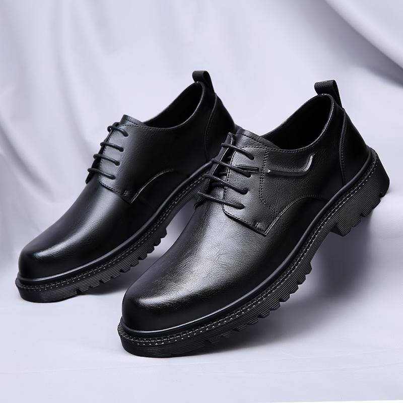 

Модные мужские туфли для торжественных случаев, повседневная обувь из кожи, для офиса, свадьбы, отдыха, вечеринки, прогулок 44 чёрный