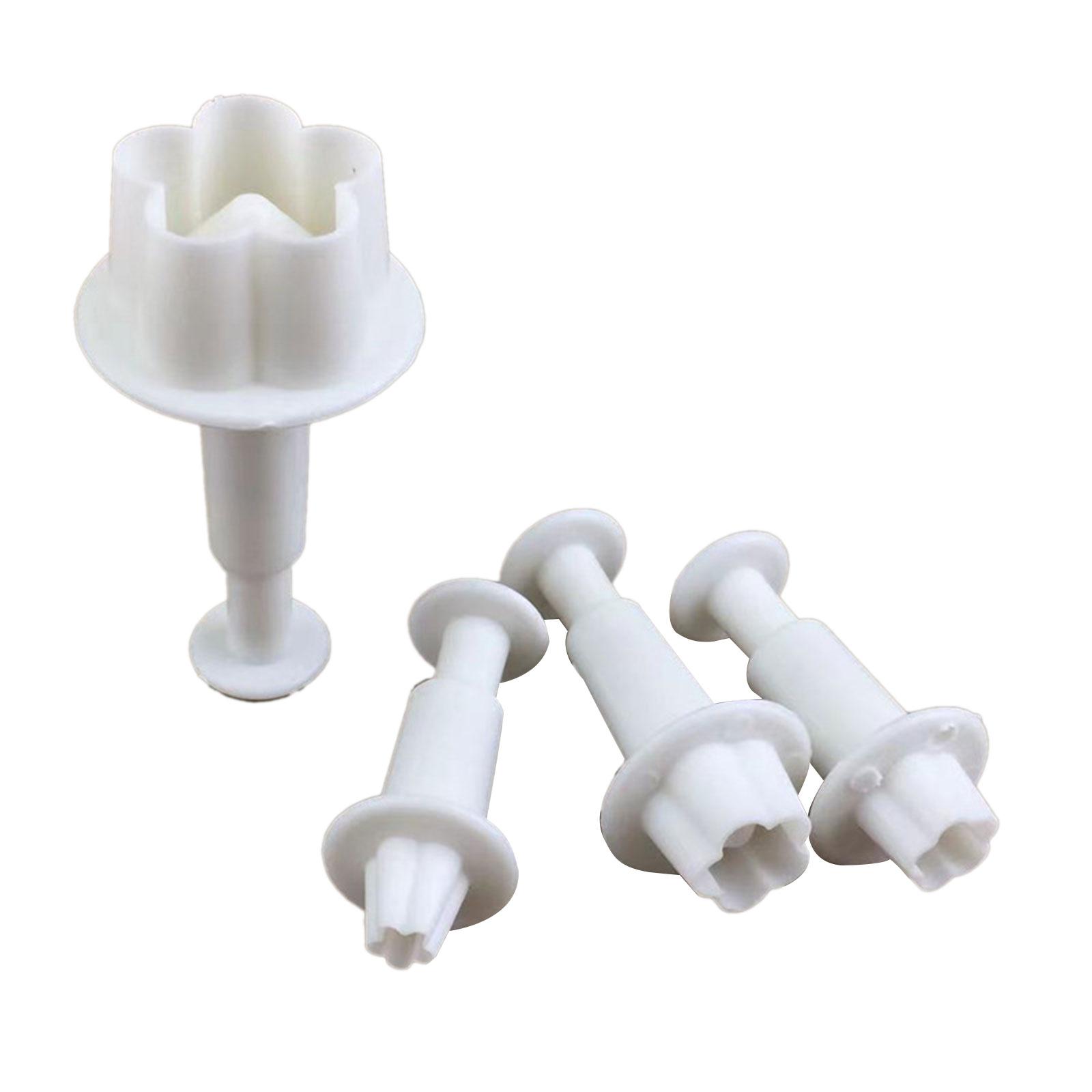 

4 шт./набор плунжеров для цветов, помадных форм, сахарных изделий, инструментов для украшения тортов, DIY-штампов для печенья, аксессуаров для выпечки, круглых