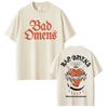 Bad OUnisexs Tour Double Sided Metal Band T Shirt for Unisex Women Hiphop Streetwear Oversized Tops 100 Cotton TShirt BO7