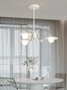 Nordic Modern Glass Ball Hall Chandelier Creative Living Dining Room Bedroom Kitchen Bar Cafe Home Decor Art Hanging Lamp LED