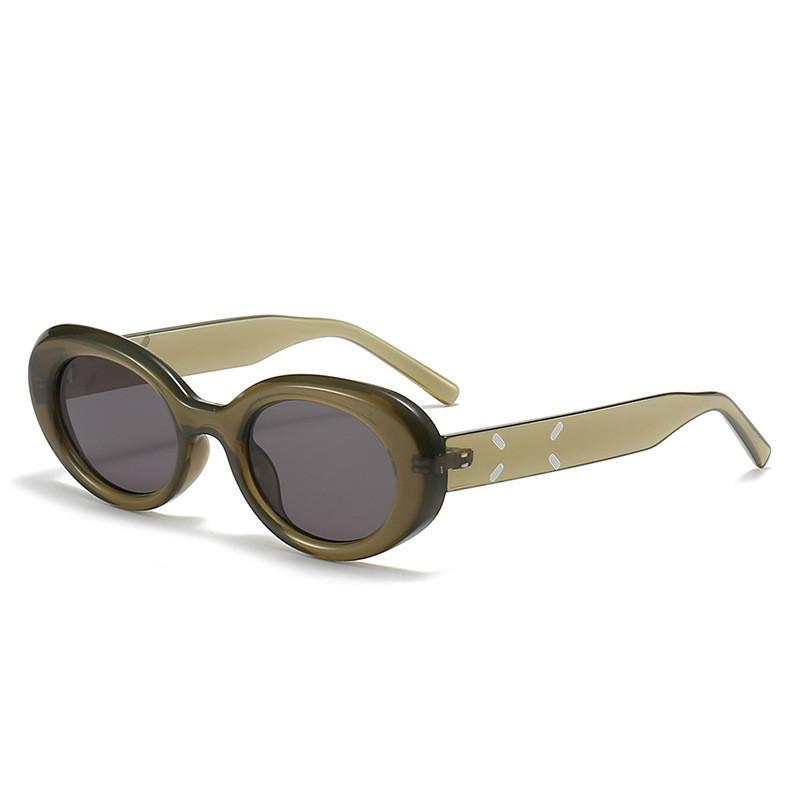 Chic Oval Frame Pc Lens Sunglasses Men Women Retro Classy Casual Fashion Shades StyleG