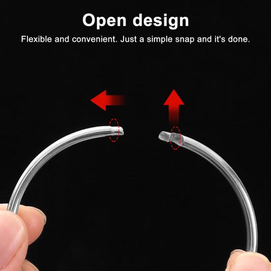 10Pcs Metal Shower Curtain Rings O Shape Shower Curtain Hooks Rings Anti-rust Curtain Hooks for Bathroom Shower Curtain Liner Room Dividers