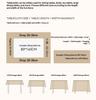 Dining Kitchen Party Decor Simple Design Cotton Linen Rectangle Soft Washable Table Cloth