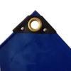 PVC Tarpaulin 650 G/m², 3x5m (15m²), Blue, Waterproof and Impermeable Tarpaulin