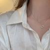 Cold Wind Trend Silver Butterfly Necklace, Summer Fresh Niche Design Diamond Internet Celebrity Collarbone Chain