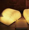 Folding Wooden Book Light: Creative Bedside Wireless Night Lamp