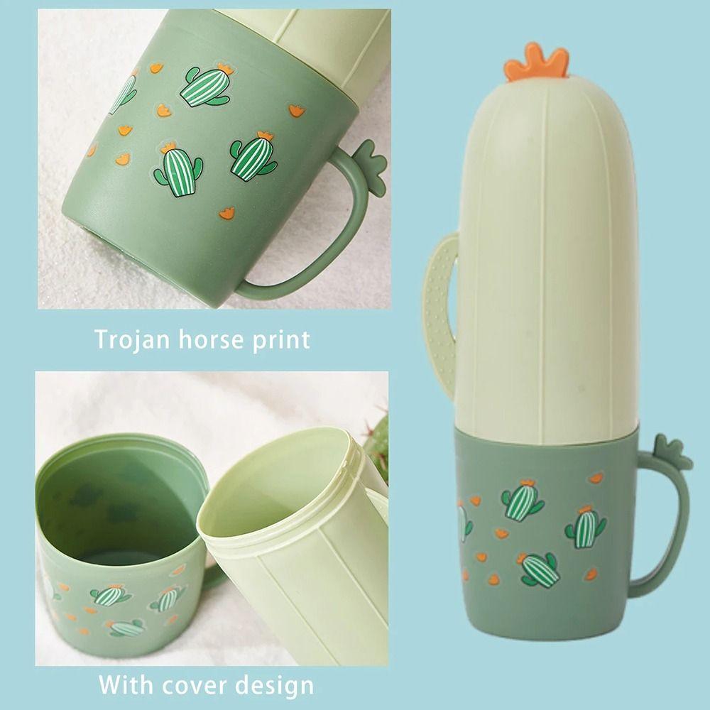 1Pcs Cute Cartoon Toothpaste Container Towel Storage Bathroom Toothbrush Cover  Travel