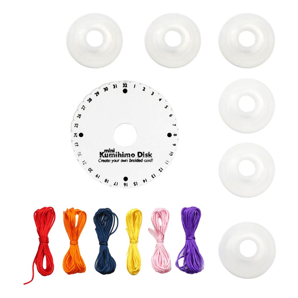 Disco per Treccia Quadrato Rotondo Filo per Perline Kumihimo Disco Piatto per Treccia Stampa Fai da Te Strumenti per Cucito Strumenti per Artigianato