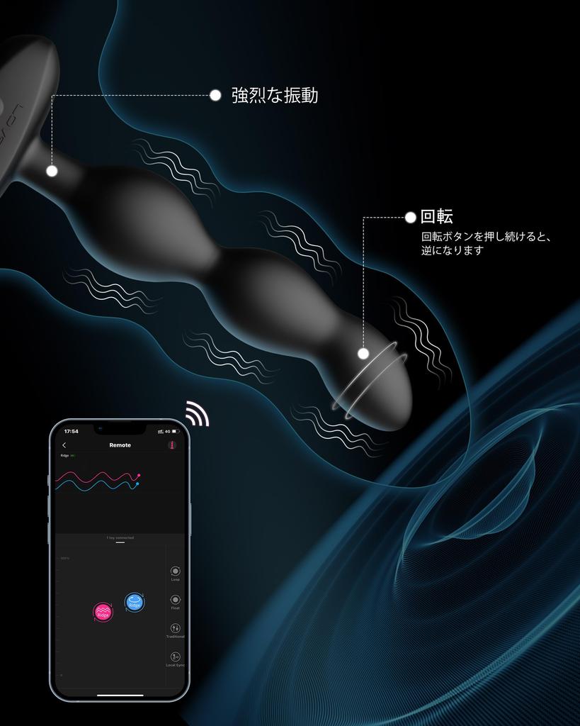 LOVENSE Ridge Anal Anal Anal Anal Adult Adult Unisex Beads, 360° Rotation, Vibrator, Vibrator, Plug, Development, Prostate, Vibrator, Toys, Goods,