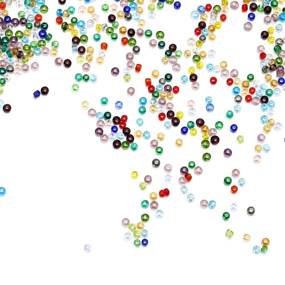 1800pcs/bag Glass Beads Czech Glass Seed Beads Small Round Loose Beads Bracelet Earrings For DIY Jewelry Making Accessories