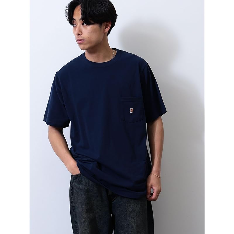 [Beams] S/S TEE B logo pocket T-shirt men's NAVY M 11041320803