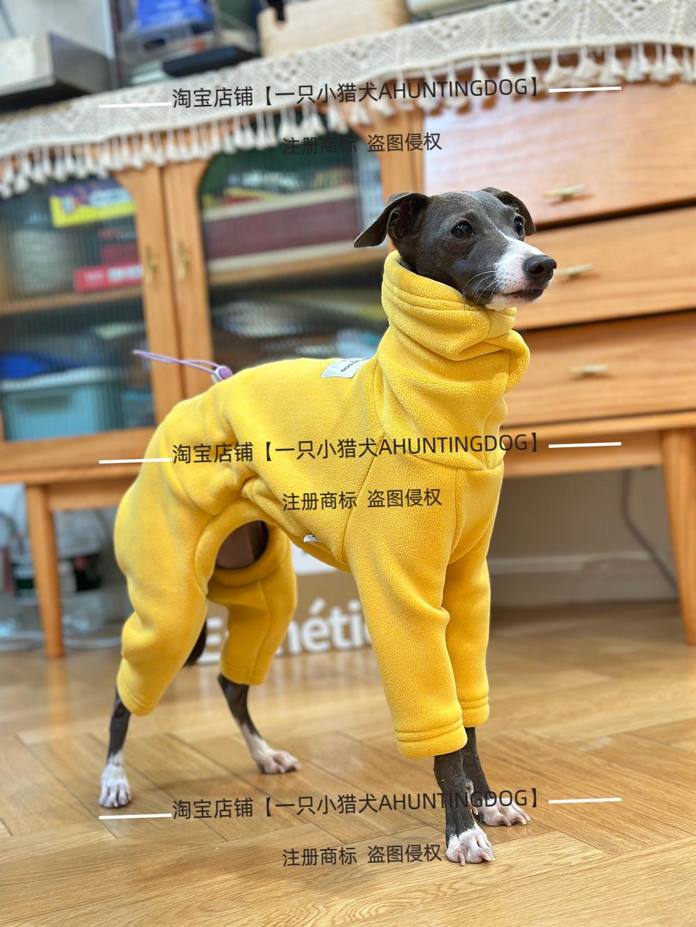 

Short Fleece Dog Jumpsuit, Warm Dog Pajamas Rompers,Cold Weather Puppy Clothing For Italian Greyhound Whippet,Dropshipping 2 жёлтый