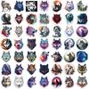 50PCS New Trendy Cartoon Wolf Graffiti Sticker Helmet Cup Car DIY Waterproof PVC  Reward Sticker Cartoon DIY Decal