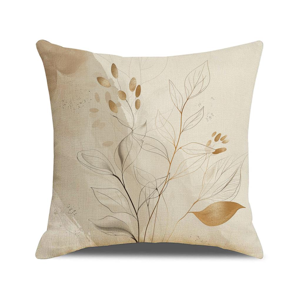 Spring and Summer Versatile Floral Print Pillow Nordic Home Decoration Sofa Cushion Linen Breathable Comfortable Seat Cushion