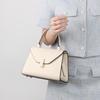 Women's Bag, Atmospheric Solid Color Handbag, Versatile Palm Pattern Kelly Bag, Women's Commuting Shoulder Crossbody Bag