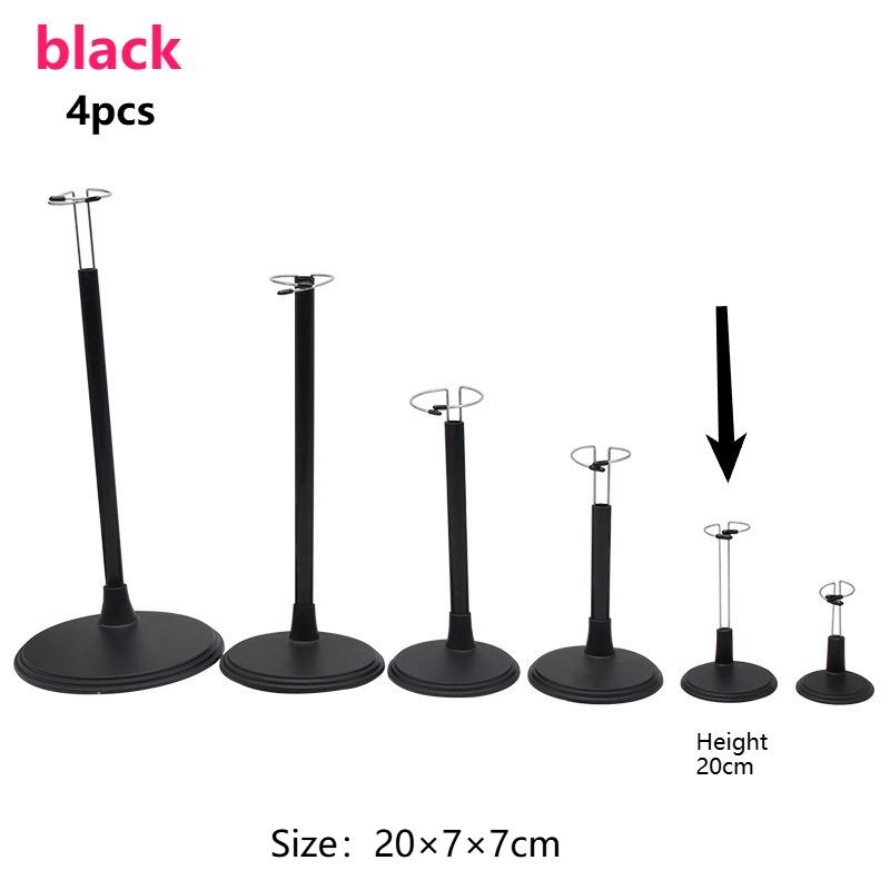 4pcs Creative Doll Stand Storage Rack Adjustable Height Display Holder with Metal Clamps Dolls Figurines Collectibles Toy Stand