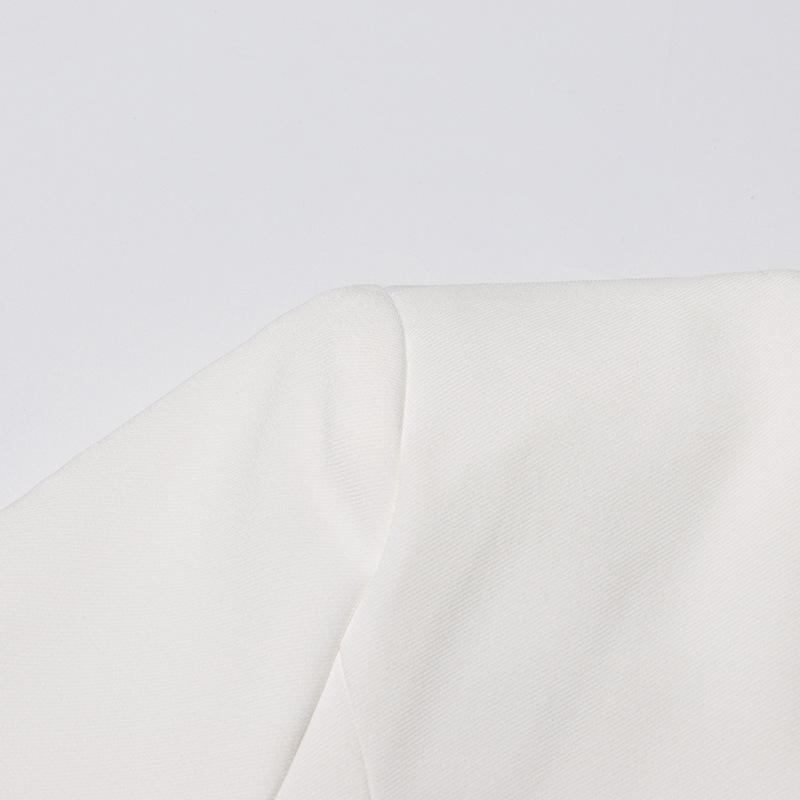 Frühjahr 2025 V-Ausschnitt Anzugjacke mit Rautendetails für Damen