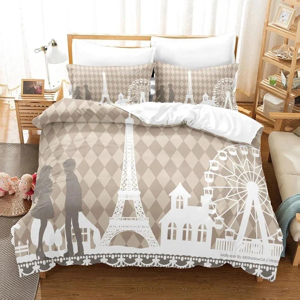 Girl's Bedding Set Anime G-Golden Time Duvet Cover Pillowcase Home Single/Double Bedroom Decor, Teen Adult Gift