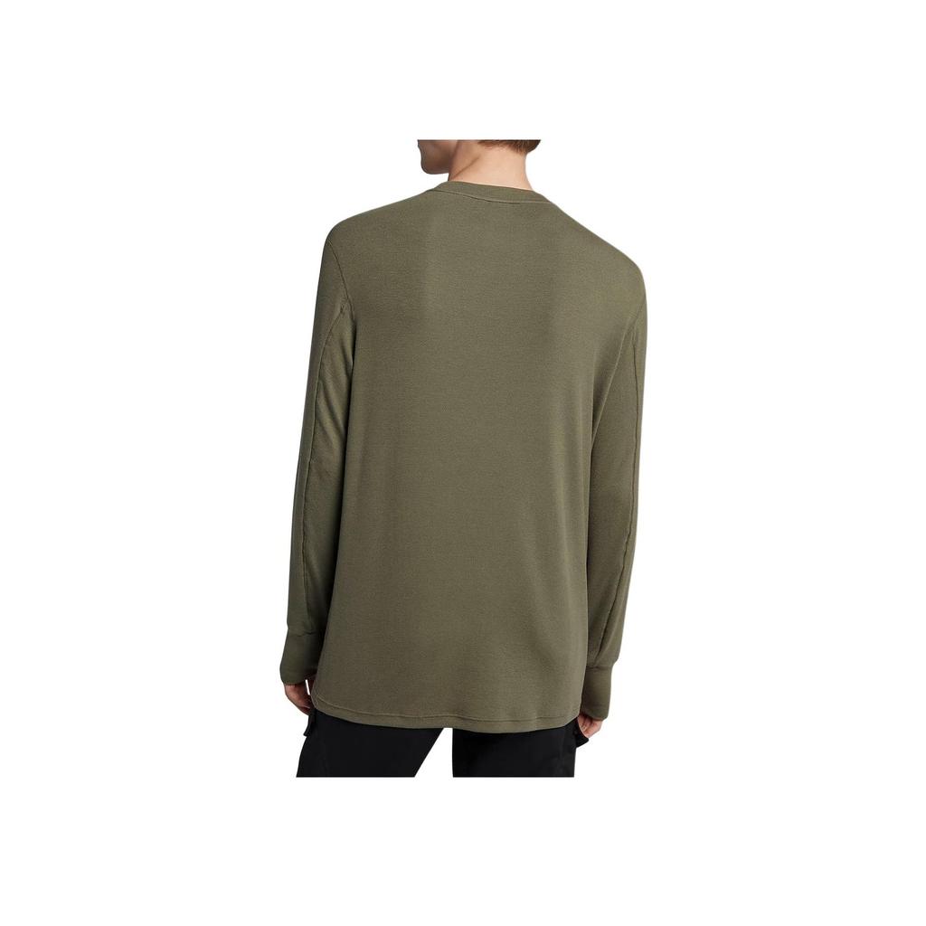 Nike Collection Solid Color Casual Breathable Pullover Long Sleeve T-Shirt Men Tops Medium-Olive AA1547-222