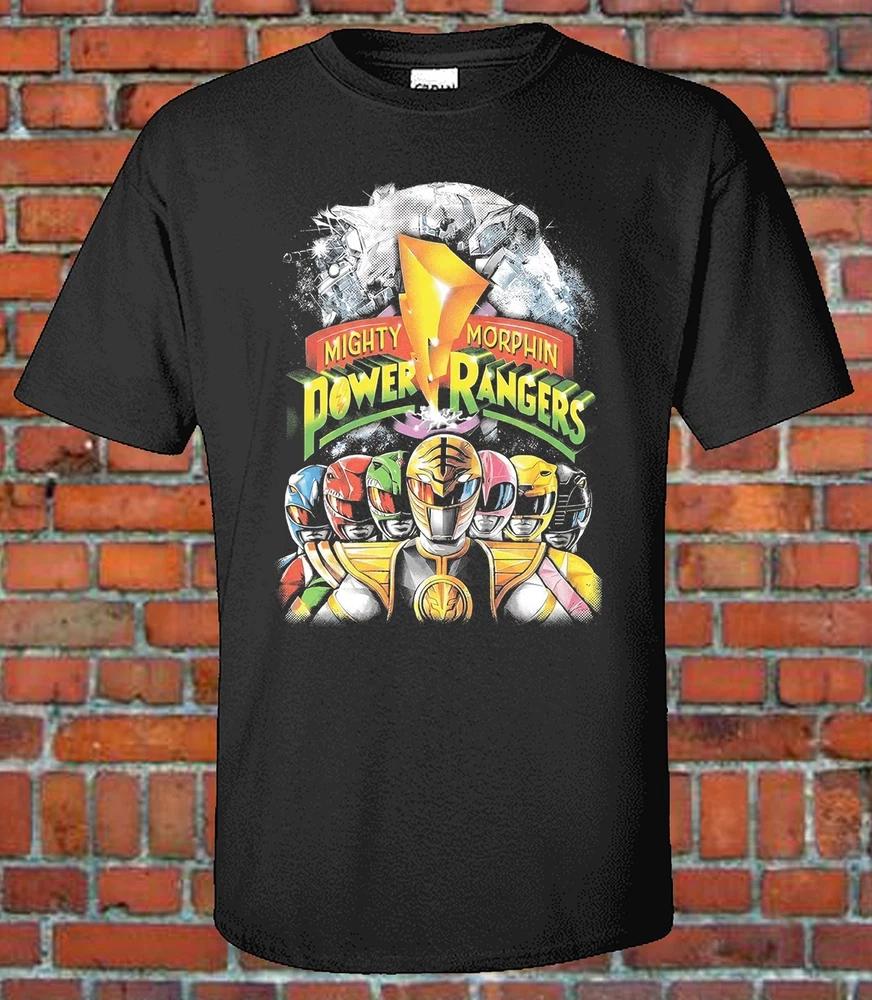 Vintage Recreated Power Rangers 90s Style Graphic TShirt