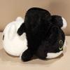 30cm Kawaii Double-sided Flip Black Cat Plush Toy Doll Stuffed Animal Cat Pillow Parent -child Game Toys Birthday Gift for Kids