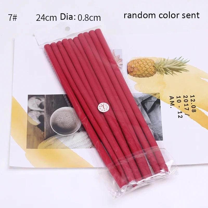 10pcs/lot Heatless Curling Rod Soft Sponge Hair Curler Roller Foam Bendy Twist Curls Tool DIY Hair Styling Maker Hair Rollers