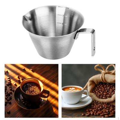 Espresso Dökme Kupası 100ml Paslanmaz Çelik Ölçekli Mutfak Otel Kafe için