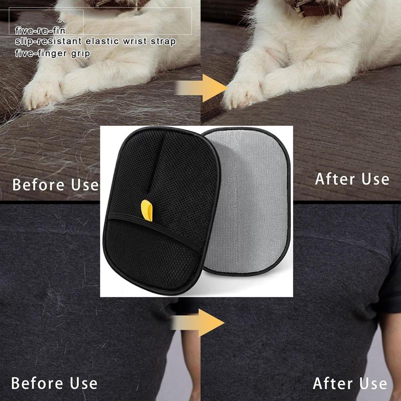 1 Pc Static Pet Hair Removal Gloves Brush Reusable Electrostatic Cat Dog Pet Hair Remover Grooming Glove Brush Tool JAF268