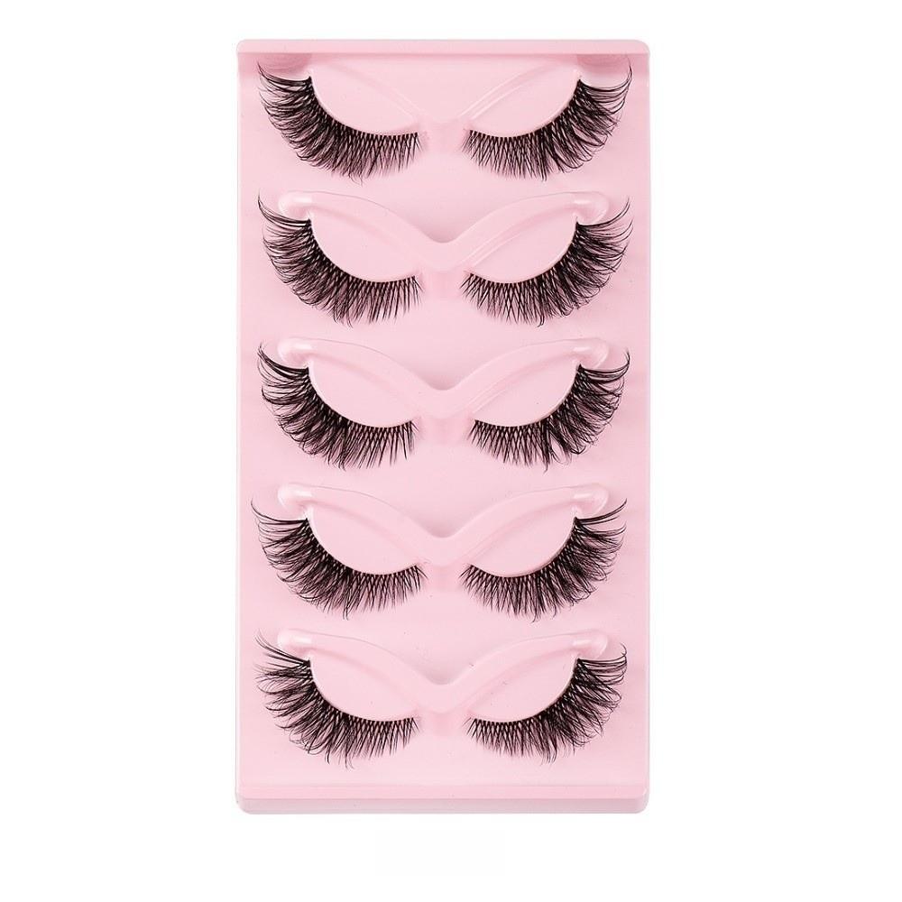 Winged End Cat Eye False Eyelashes Eye Elongated Faux Mink Lashes Fluffy Fake Lashes Cosplay