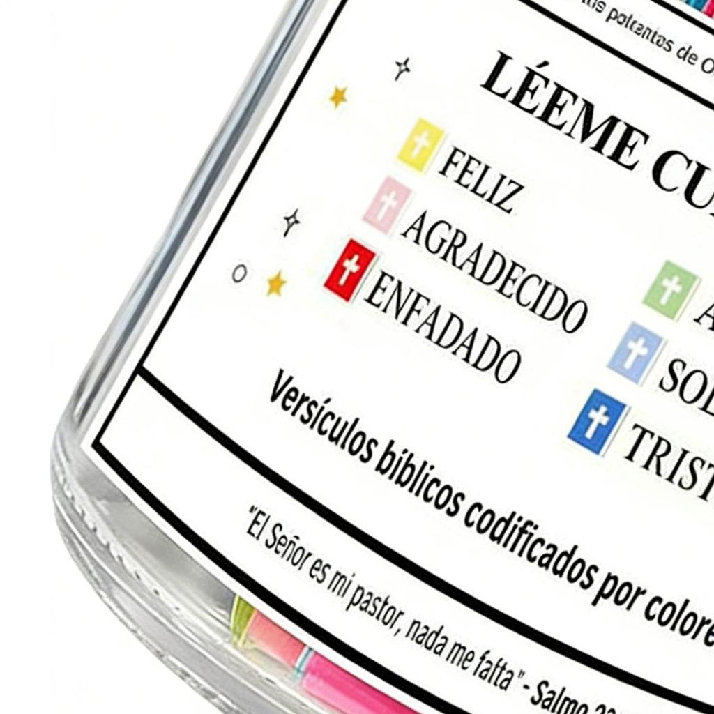 Spanish Bible Jar Christian Praying Supplies Prayer Jar Scriptures for Women Men Collectors Desk Home Office Ceremony Living