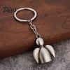 Schoolbag Decoration Accessories Alloy Angel Keychain for Backpacks, Shape Metal Car Anti Oxidation Key Chain Ring Pendant, Handbag Charm Pendant