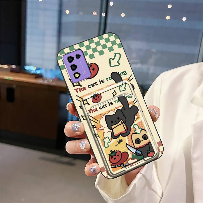 Fashion Design Cartoon Phone Case For ZTE Libero 5G iii/A202ZT Protective Shockproof Card Sleeve Cover Anti-dust Cute