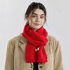 New Winter Versatile Solid Color Knitted Scarf Women's Autumn and Winter Wool Men's and Women's Couples Scarf with Shawl