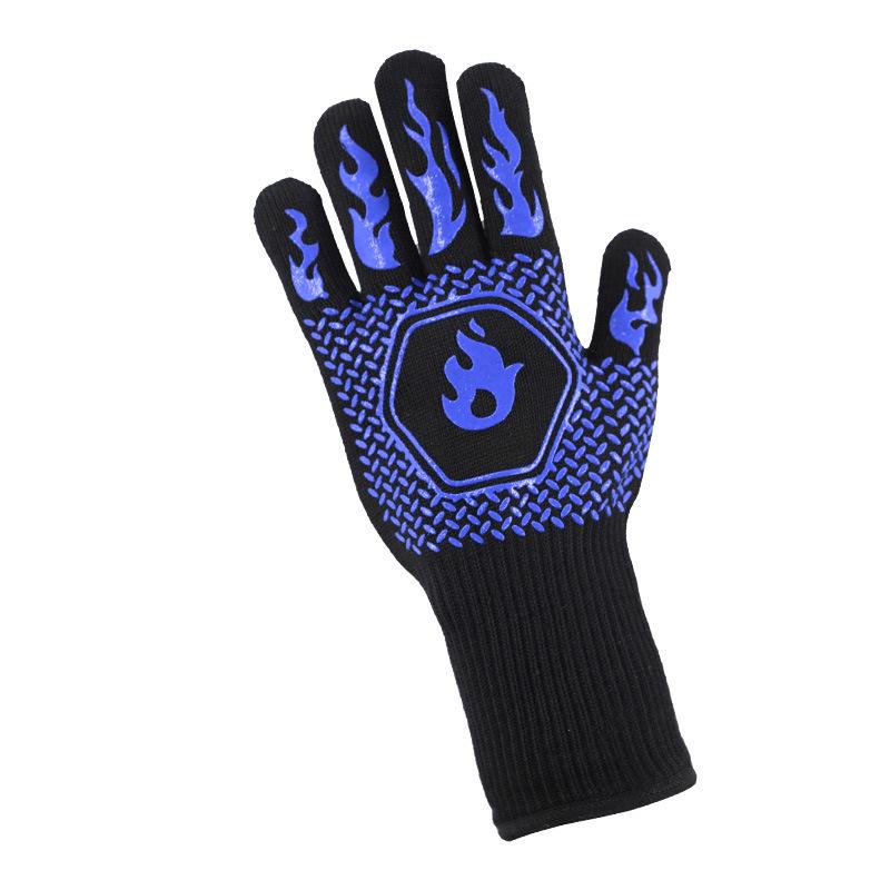 Heat-Resistant Flame Retardant Silicone BBQ Oven Gloves