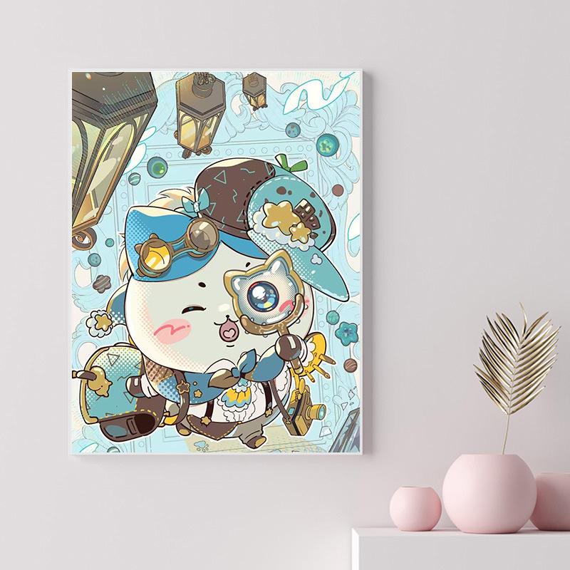 40X50Cm Diamond Painting Large Size Diamond Sticker Bedroom Living Room Decorative Painting With Photo Frame