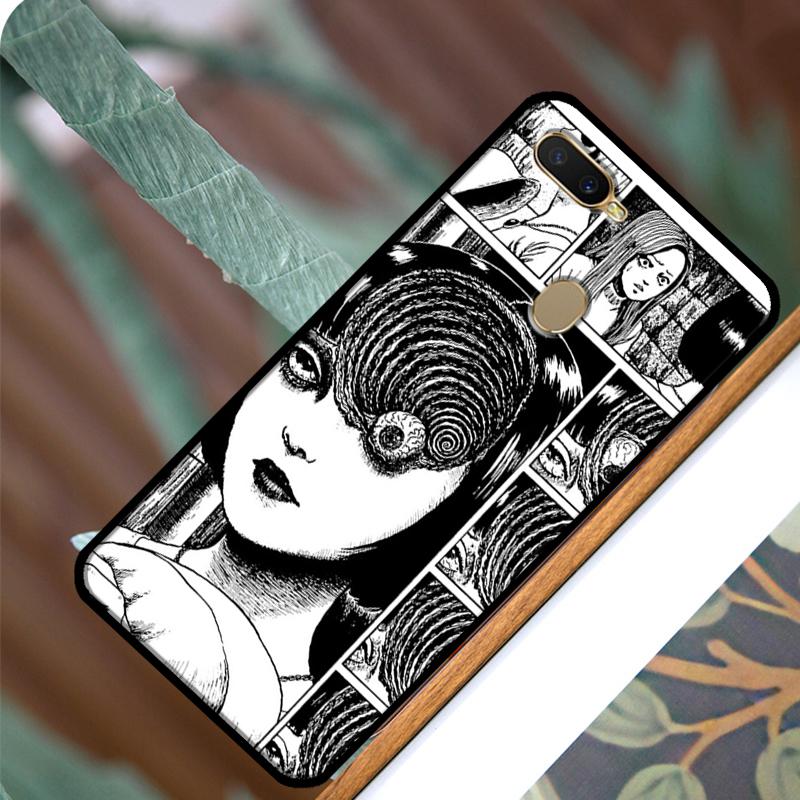 

Чехол Junji Ito Horror Manga для OPPO A83 A91 A93 A1K A15 A3S A54 A74 A94 A5 A9 A31 A53 A52 A72 A53S, задняя крышка OPPO Reno5 Lite