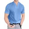 2023 Men's Summer Muscle Fit Elastic Cotton V-Neck T-Shirt - European Size