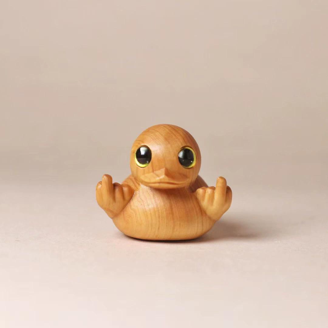 

Фигурка из кипариса ручной резьбы - Уникальный деревянный подарок для декора офиса/буддийского алтаря