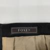 FOXEY 37604-SSFN402K Black Silk X Wool Sheer Sakka-Mid-length Skirt Skirt 40 blackUsed