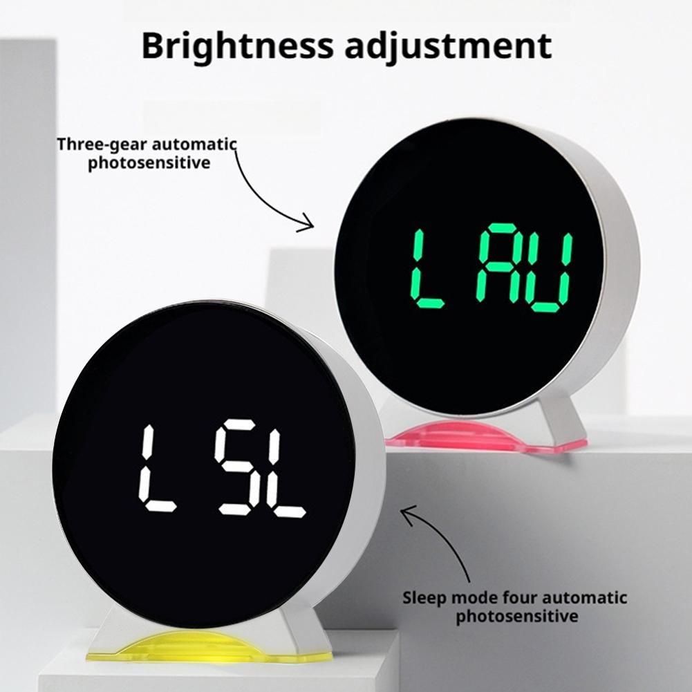 LED Digital Wall Clocks Multifunctional Electronic Clock Alarm Clock High-definition Display Multiple Brightness Night Light