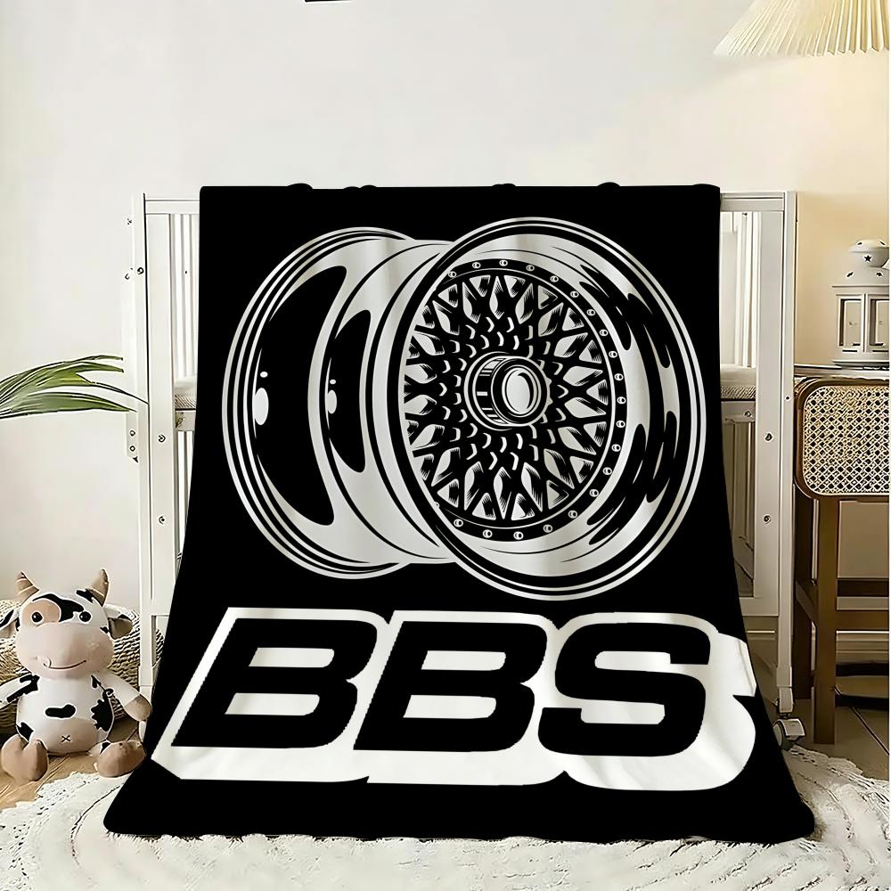 B-BBS-SB Racing Throw Soft Flannel Throw Blanket, Lightweight Breathable Summer Nap Blanket For Sofa Home Travel Cozy Decor