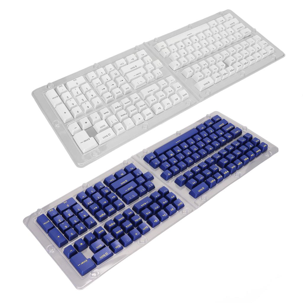 132 Key PBT Keyboard Keycaps OEM Height Secondary Injection Molding DIY ...