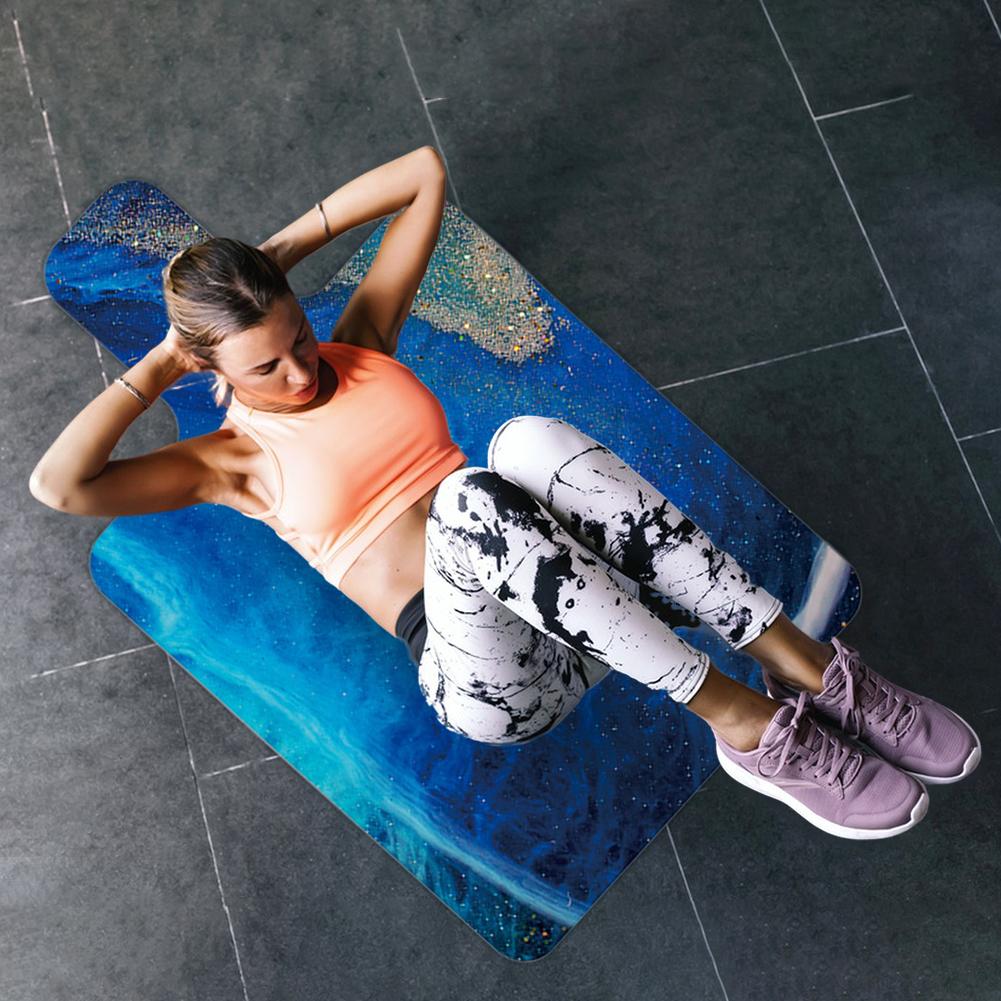 Gummimatta för Fitness och Yoga, Halkfri, för Pilates, Gymnastik, Coreträning, Andningsbar, Högtemperaturbeständig, för Hemmagym, Kontor
