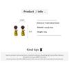 European Retro Geometric Resin Wrapped Earrings: High-End Autumn Winter Style for Women
