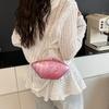 Exquisite and Simple Acrylic Plaid Chain Women's Dinner Bag, New Fashionable Commuter Women's Shoulder Messenger Bag