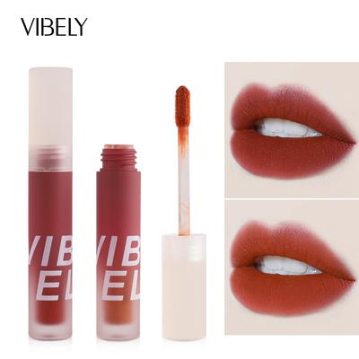 VIBELY Light Smoke Matte Matte Velvet Lip Slush Waterproof Long Lasting White Lip Glaze