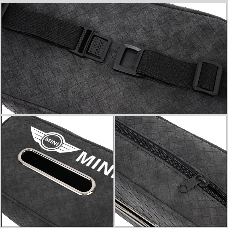 Leather Car Seat Backseat Tissue Storage Box Accessories For MINI Cooper JCW WORKS R55 R56 F55 F56 R57 R58 R59 R60 R50 gzpxv22