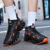 Fashion Shoes Men Blade Running Shoes for Men Flame Design Sneakers Shock Absorption Jogging Sports Walking Shoes Male Footwear