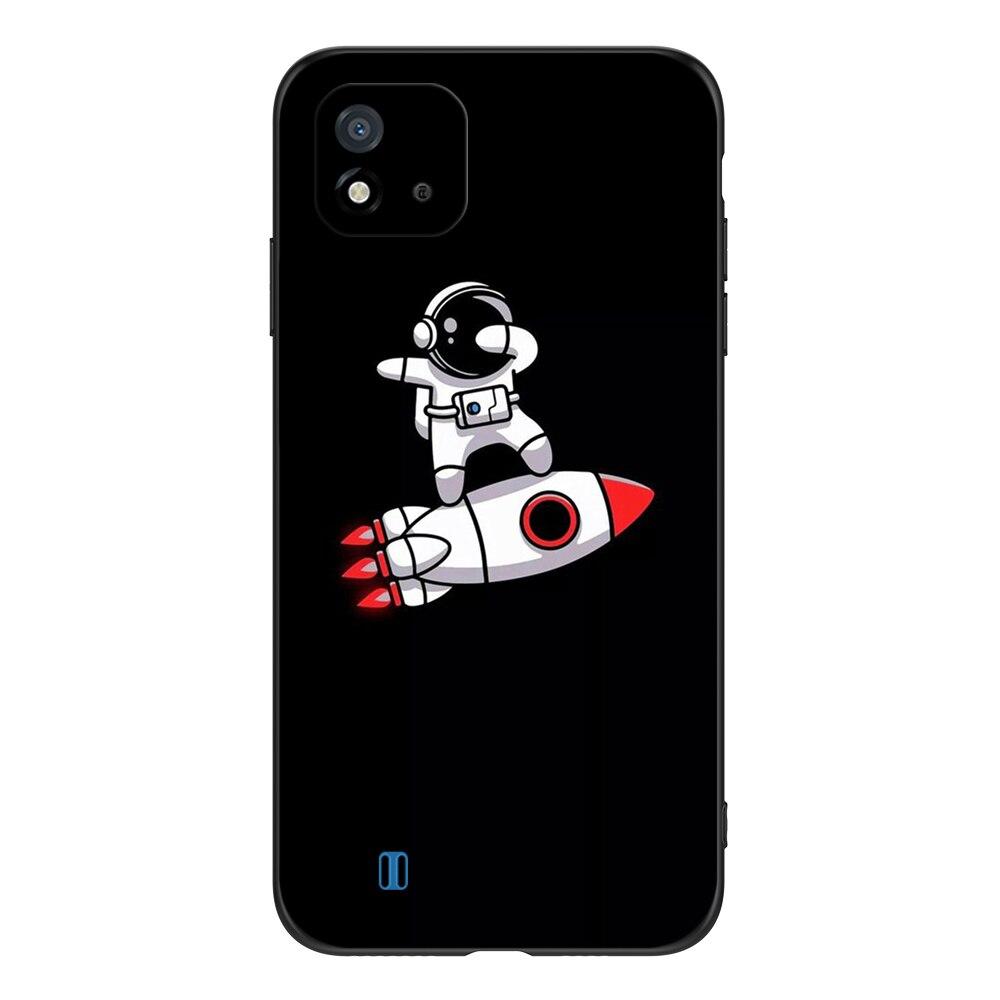 For Realme C11 2021 2020 Case Silicon Back Cover For OPPO RealmeC11 C 11 Case 6.5inch Black Tpu Case Cute Funy
